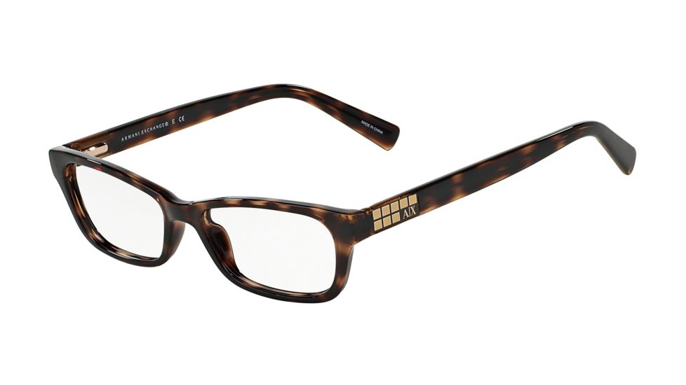 Armani Exchange AX3008 Bifocal Prescription Eyeglasses 8037-49 - Tortoise Frame