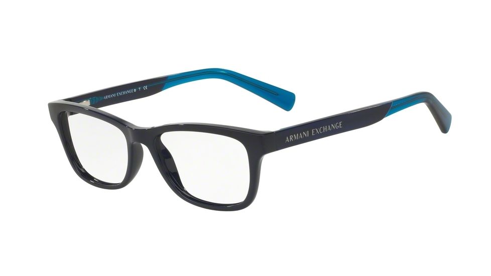 Armani Exchange AX3030 Eyeglass Frames 8187-52 - Blue Frame