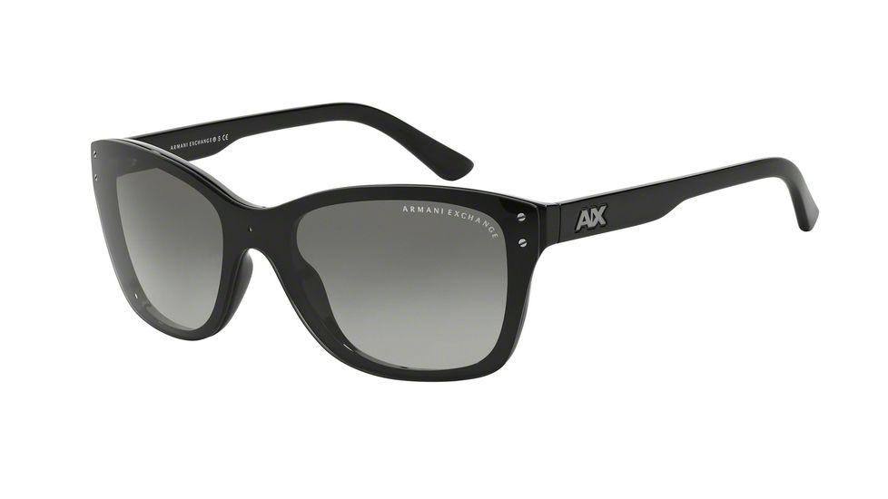 Armani Exchange AX4027S Sunglasses 800411-43 - Black Frame, Grey Gradient Lenses