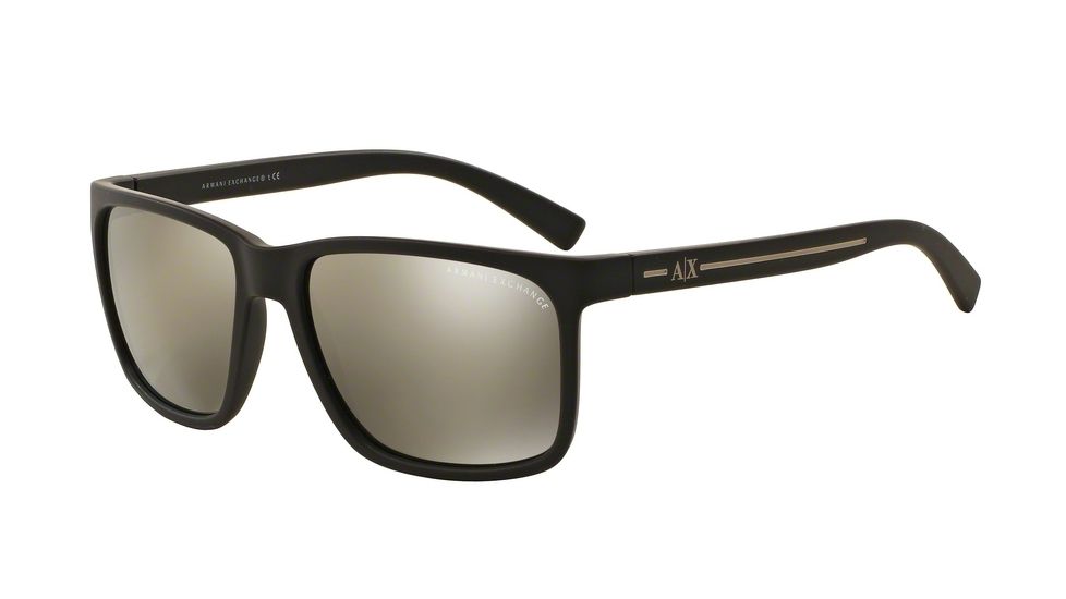 Armani Exchange AX4041SF Single Vision Prescription Sunglasses AX4041SF-80625A-58 - Lens Diameter 58 mm, Frame Color Matte Brown