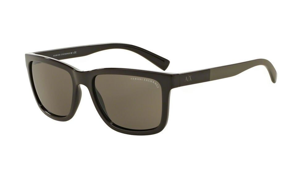 Armani Exchange AX4045S Single Vision Prescription Sunglasses AX4045S-808673-56 - Lens Diameter 56 mm, Frame Color Phantom Brown