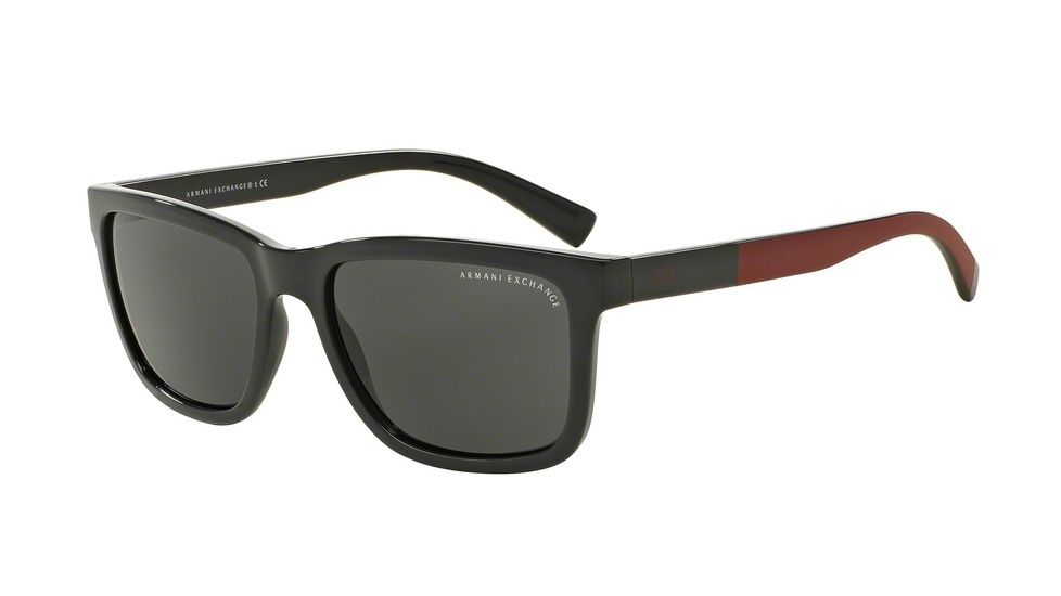 Armani Exchange AX4045S Single Vision Prescription Sunglasses AX4045S-817687-56 - Lens Diameter 56 mm, Frame Color Olive