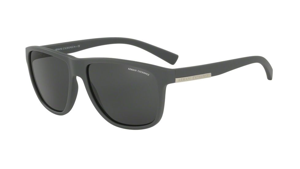 Armani Exchange AX4052S Progressive Prescription Sunglasses AX4052S-818087-58 - Lens Diameter 58 mm, Frame Color Matte Grey