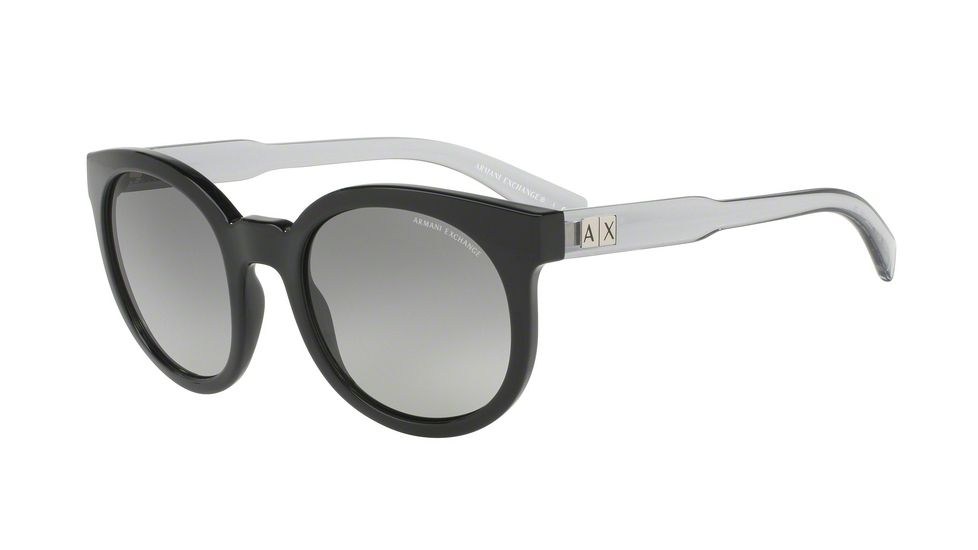 Armani Exchange AX4057SF Sunglasses 820711-55 - Black Frame, Grey Gradient Lenses