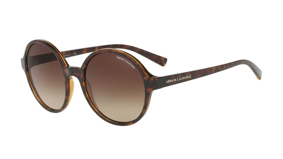 Armani Exchange AX4059S Single Vision Prescription Sunglasses AX4059S-803713-55 - Lens Diameter 55 mm, Frame Color Tortoise