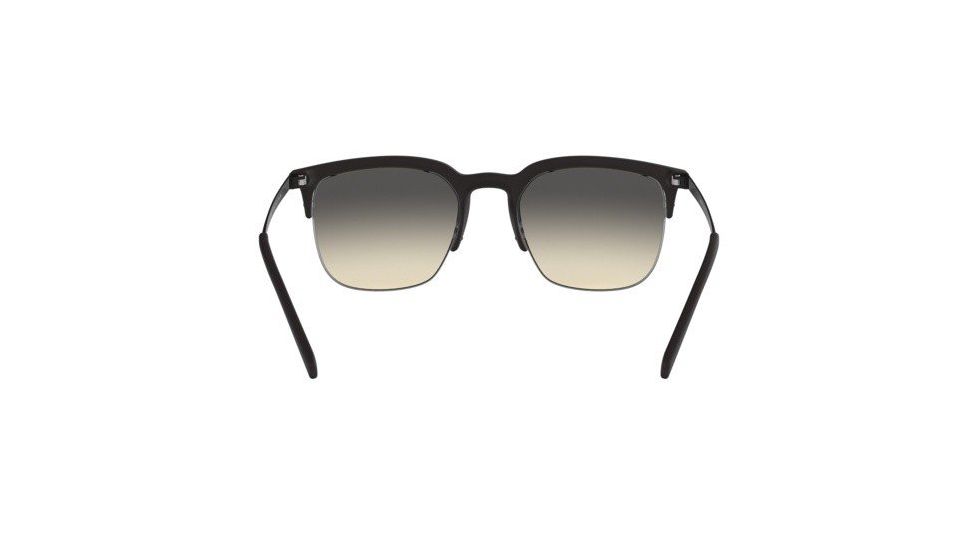 Armani Exchange AX4081S Sunglasses 8029L7-54 - Matte Black Frame, Light Yellow Gradient Grey Lenses