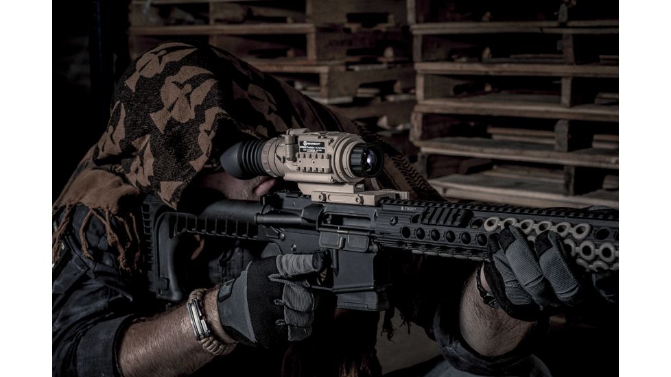 Armasight Zeus 336 5-20x75 Thermal Imaging Weapon Sight, FLIR Tau 2 336x256 17um 60 Hz Core, 75mm Lens, TAN