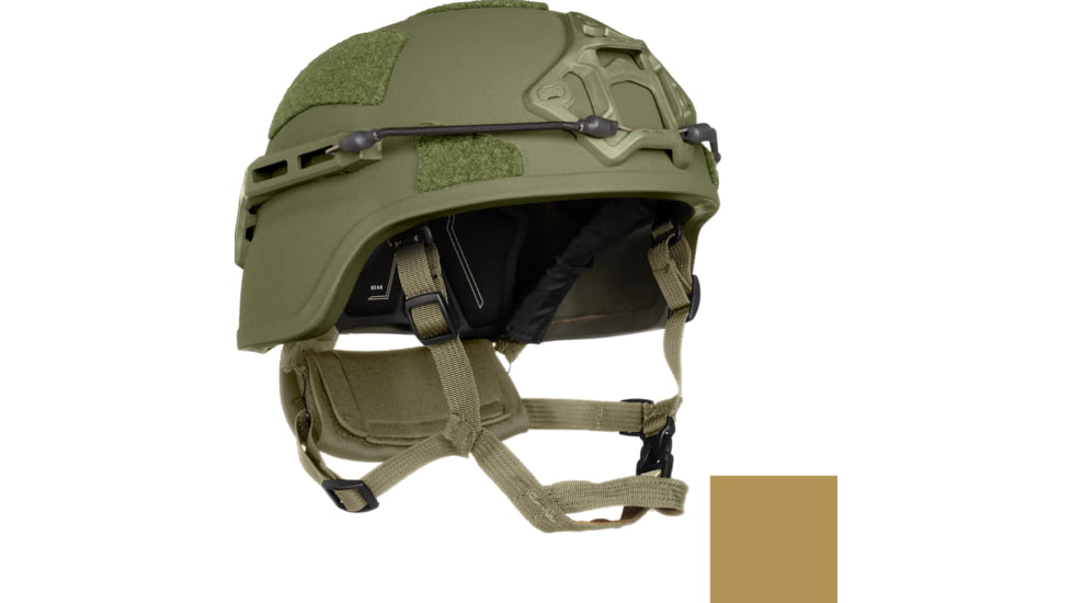 ArmorSource Aire II High Cut U.S. Army Next Generation Advanced Fully Loaded Combat Helmet, Coyote Brown, Small, 501G2SHCCBSU3LR3KV2
