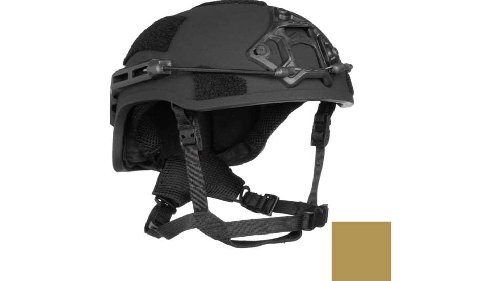 ArmorSource Aire LE High Cut Ultra Lightweight Law Fully Loaded Enforcement Ballistic Helmet, Coyote Brown, Medium, AIRELEHCCBSU3LR3KV2