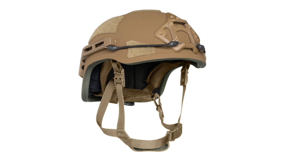 ArmorSource AS-200 High Cut NIJ IIIA Fully Loaded Ballistic Helmet, Coyote Brown, Extra Large, 200XLHCCBSU3LR3KV2