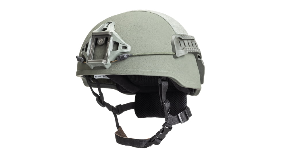 ArmorSource AS-501 Gen2 U.S. Army Advanced Mid-Cut Special Command Configuration Combat Helmet, Black, Medium, 501G2-MCM-R10P4-R-W3-V-BK