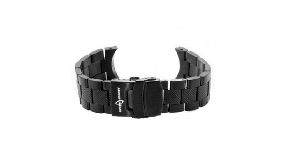 Armourlite Professional Series Watch Band - Textured Stainless Steel, Black, Small AL88BLK