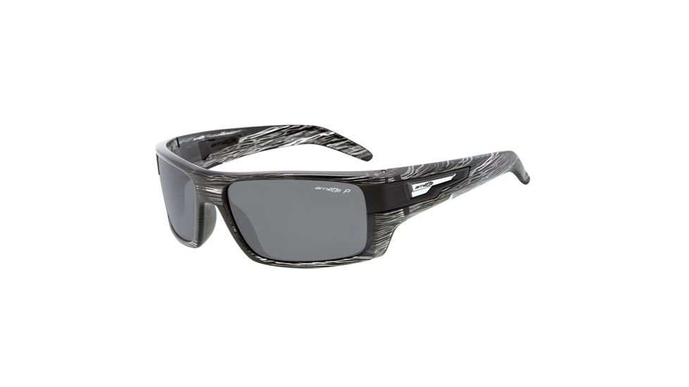Arnette After Party Sunglasses - Striped Grey Havana Frame and Polarized Grey Lens AN4158-03