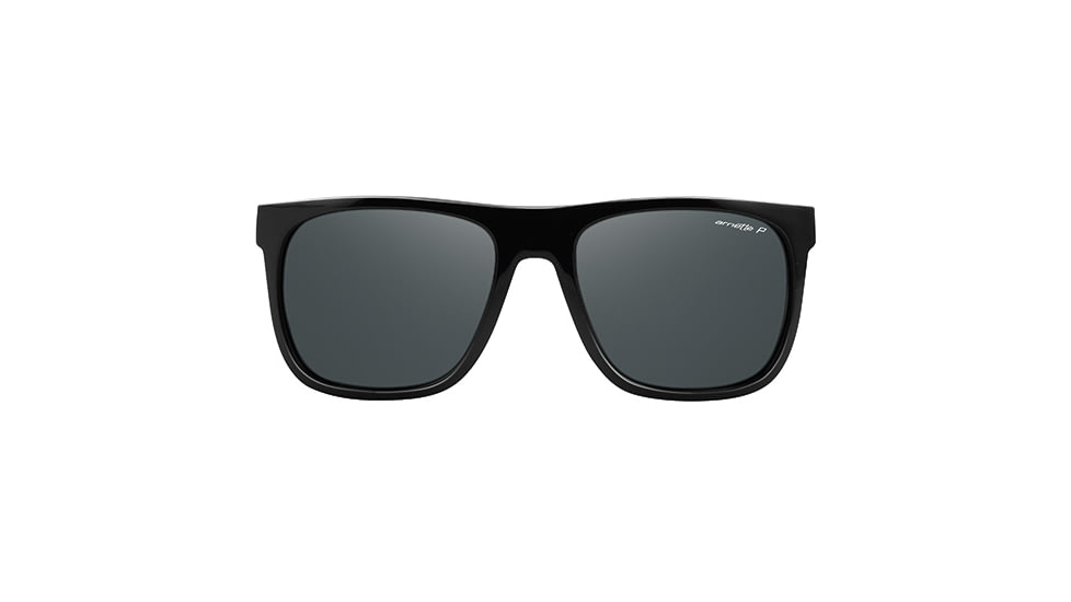 Arnette Fire Drill Sunglasses, Black Frame, Polarized Grey Lens-AN4143-37