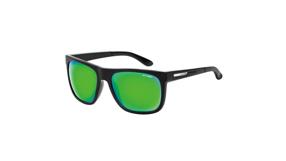 Arnette Firedrill Sunglasses, Gloss Black Frame, Citrus Chrome Lens AN4143-24