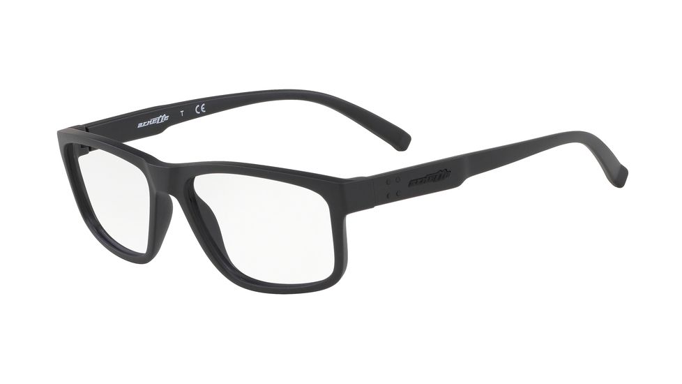 Arnette LA CONDESA AN7163 Progressive Prescription Eyeglasses, 55mm, Matte Black, AN7163-01-55-PRO