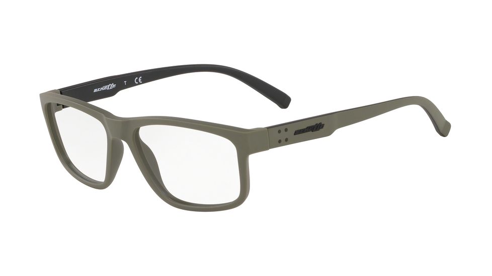 Arnette LA CONDESA AN7163 Progressive Prescription Eyeglasses, 55mm, Matte Green, AN7163-2582-55-PRO