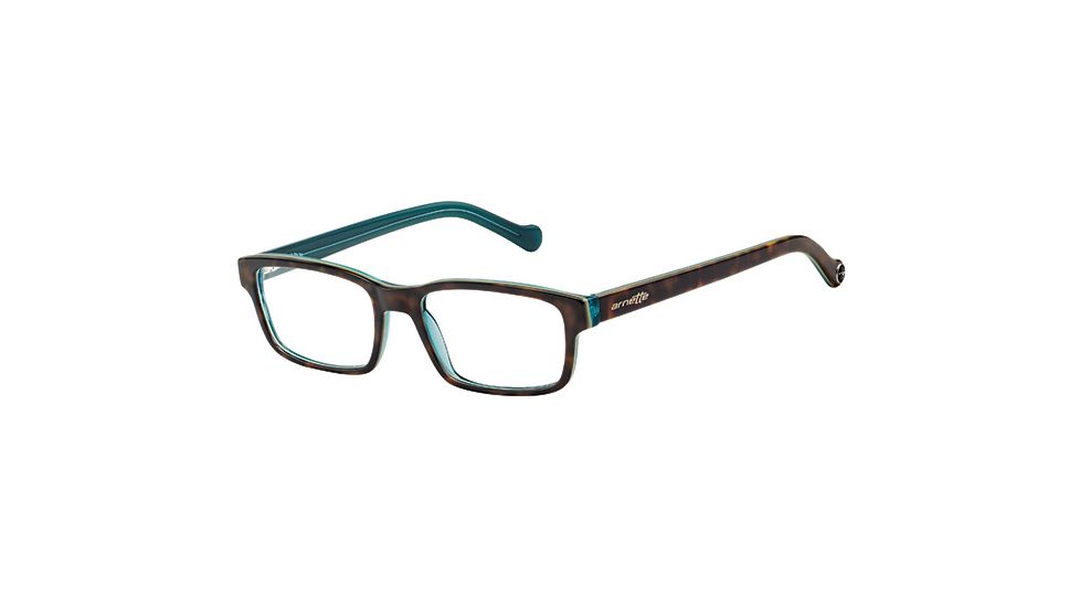 Arnette Riff Eyeglasses, Top Havana On Green Trans Frame-AN7079-0253