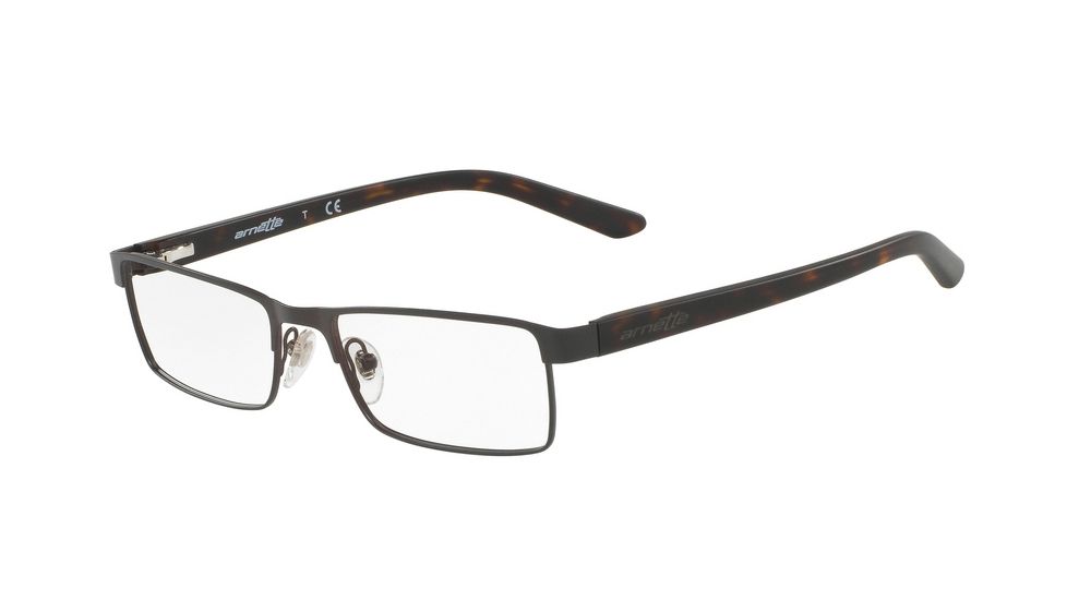 Arnette SET UP AN6109 Progressive Prescription Eyeglasses, 53mm, Matte Dark Brown, AN6109-672-53-PRO