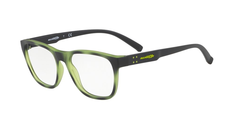 Arnette SHIMOKITA AN7164 Bifocal Prescription Eyeglasses, 53mm, Green Havana, AN7164-2583-53-BI