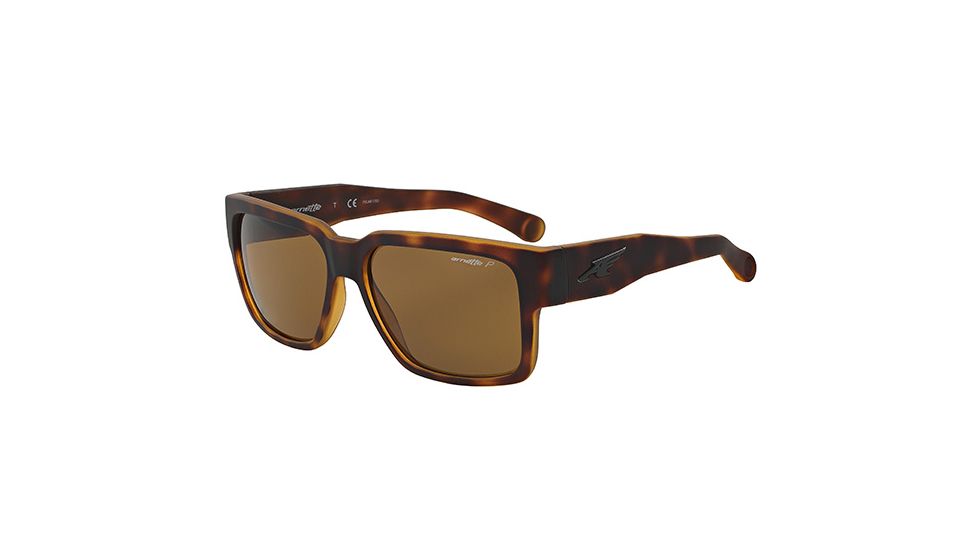 Arnette Supplier Sunglasses, Fuzzy Havana Frame, Brown Polarized Lens-AN4213-02