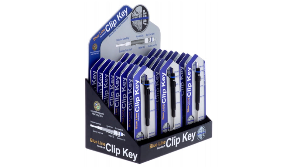 Blue Line Handcuff Key 24 Piece Display