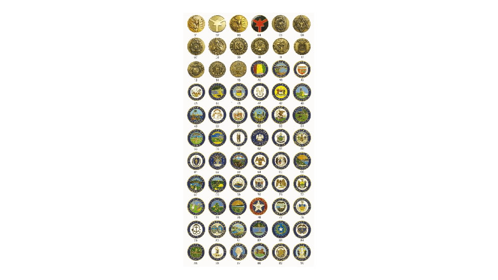ASP Red Arrow Logo Leverage Cap &amp; G1 Key, Brass 75404