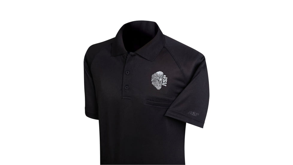Aspgear ASP Eagle Shirt Black - Silver Gray Embroidery, asp-eagle-shirt-black-silver-gray-embroidery