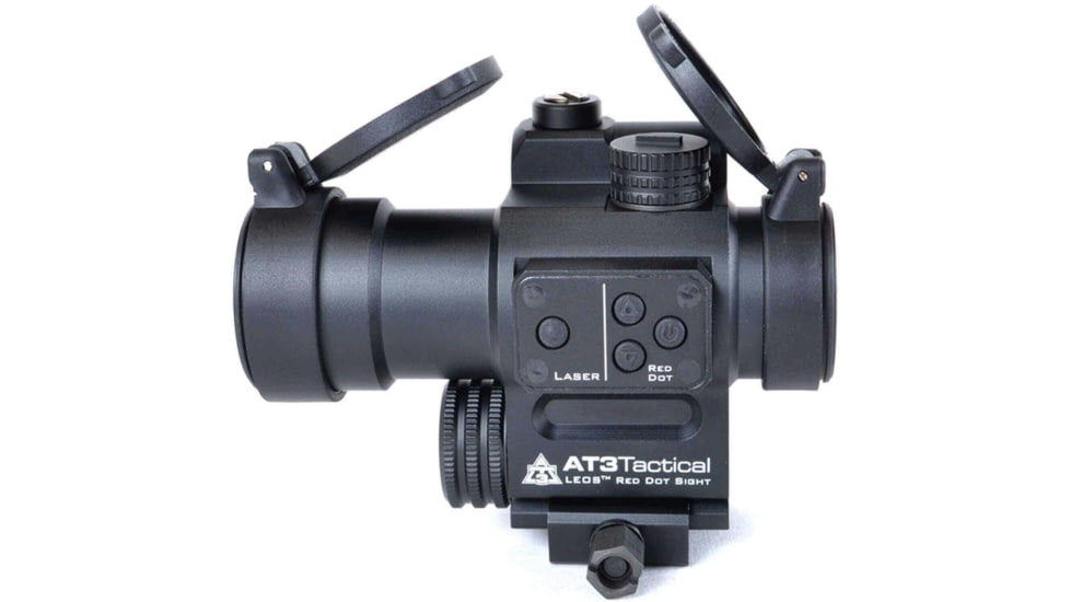 AT3 Tactical Magnified Red Dot with Laser Sight Kit - Red Dot with Red Laser Sight &amp; 3x Magnifier, LEOS-RRDM-KIT