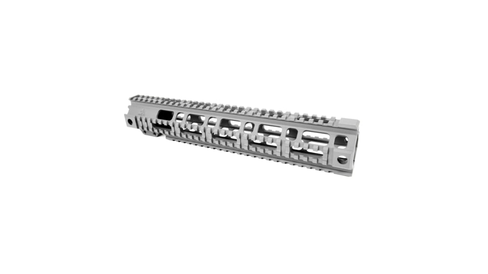 AT3 Tactical AR-15 Pro Quad Rail Free Float Handguard, Titanium, 12.5in, AT3-QR-12-TI