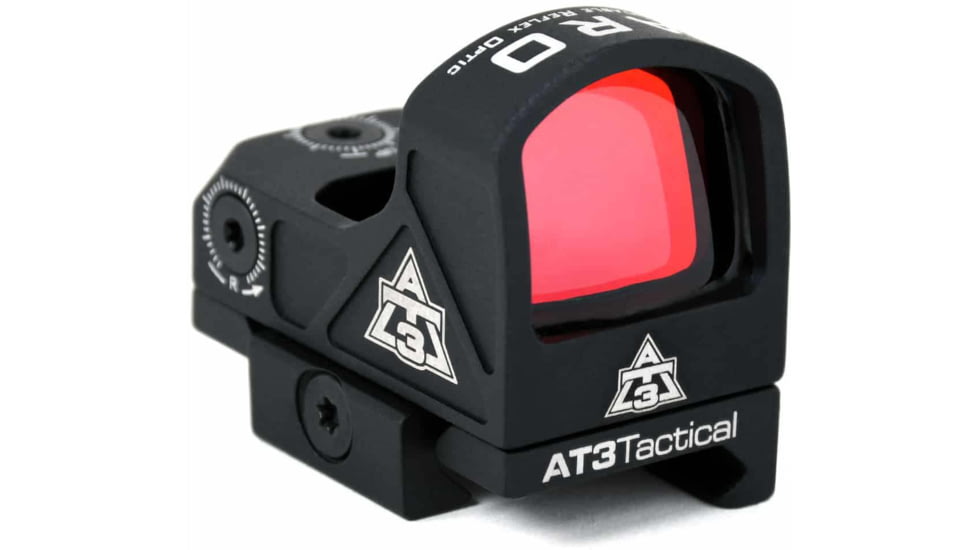 AT3 Tactical ARO Micro Red Dot Reflex Sight with Low Riser Mount, Burris/Vortex Footprint, AT3-ARO-0
