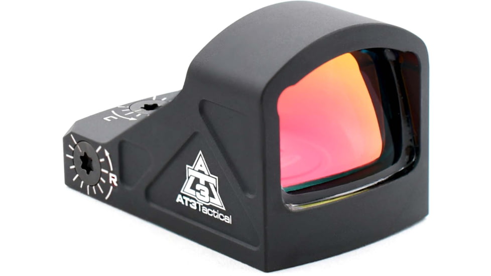 AT3 Tactical ARO-MINI Micro Red Dot Reflex Sight, 1x23mm, 3 MOA Dot Reticle, Matte Black, AT3-ARO-MINI
