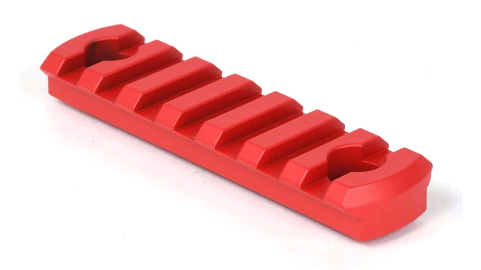 AT3 Tactical M-LOK Rail Section, 7 Slots, Red, 7SRS-MLOK-AT3-RED