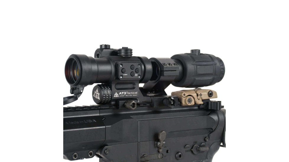 AT3 Tactical RRDM 3x Red Dot Magnifier with Flip-to-Side Mount, RRDM-3X