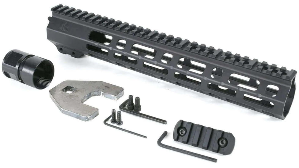 AT3 Tactical SPEAR M-Lok AR-15 Free Float Handguard, 12 in, Black, AT3-MLOK-12