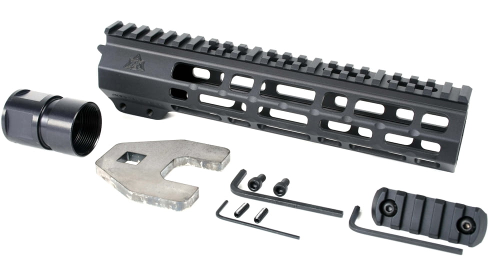 AT3 Tactical SPEAR M-Lok AR-15 Free Float Handguard, 9 in, Black, AT3-MLOK-9