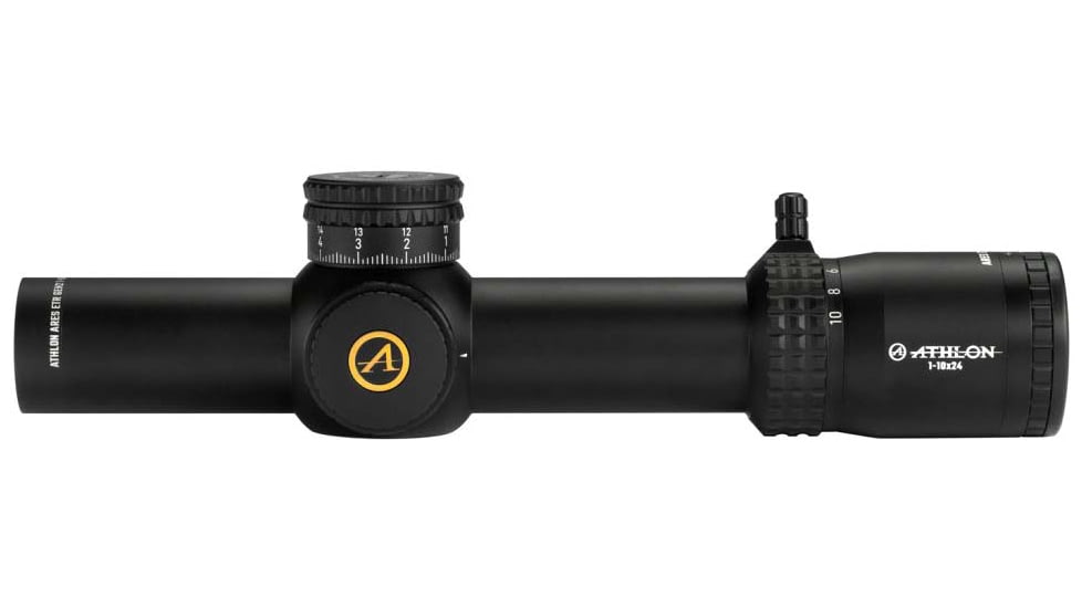 Athlon Optics Ares ETR GEN2 UHD 1-10x24 LPVO 34mm Tube Rifle Scope, FFP, ATMR3 IR MIL Reticle, Black, 212110