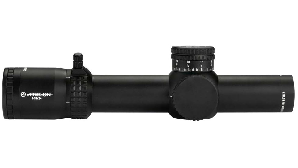 Athlon Optics Ares ETR GEN2 UHD 1-10x24 LPVO 34mm Tube Rifle Scope, FFP, ATMR3 IR MIL Reticle, Black, 212110