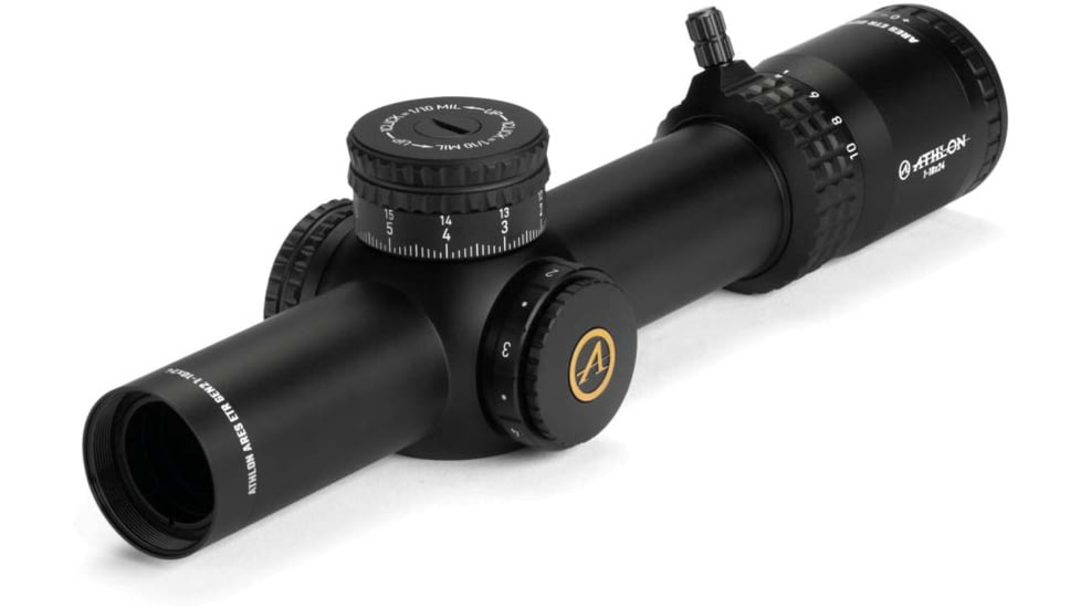 Athlon Optics Ares ETR GEN2 UHD 1-10x24 LPVO 34mm Tube Rifle Scope, FFP, ATMR3 IR MIL Reticle, Black, 212110