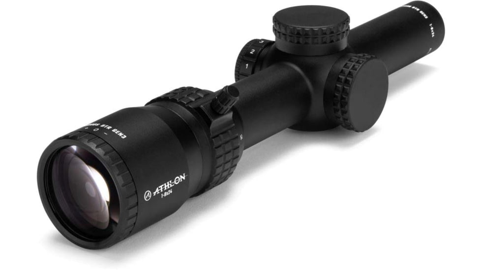 Athlon Optics Argos BTR GEN3 1-8x24 LPVO 30mm Tube Rifle Scope, SFP, ATSR5 IR MOA Reticle, Black, 214073