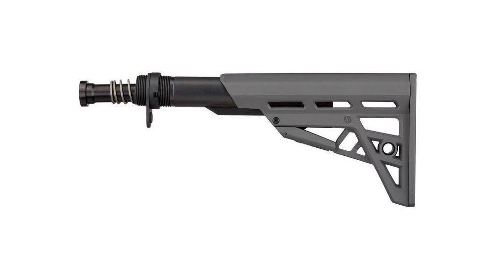 Advanced Technology International - ATI AR-15 TactLite Six Position Mil-Spec Stock With Military Buffer Tube Assembly Destroyer Gray