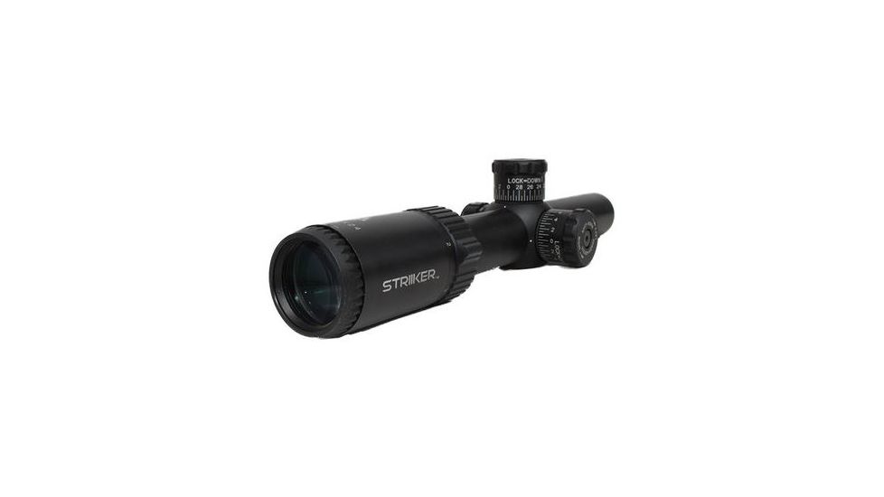 Atibal Striiker 1-4x24mm Rifle Scope, 30mm Tube, Second Focal Plane, 5.56/.308 Reticle, Black, AT-Str-1-4