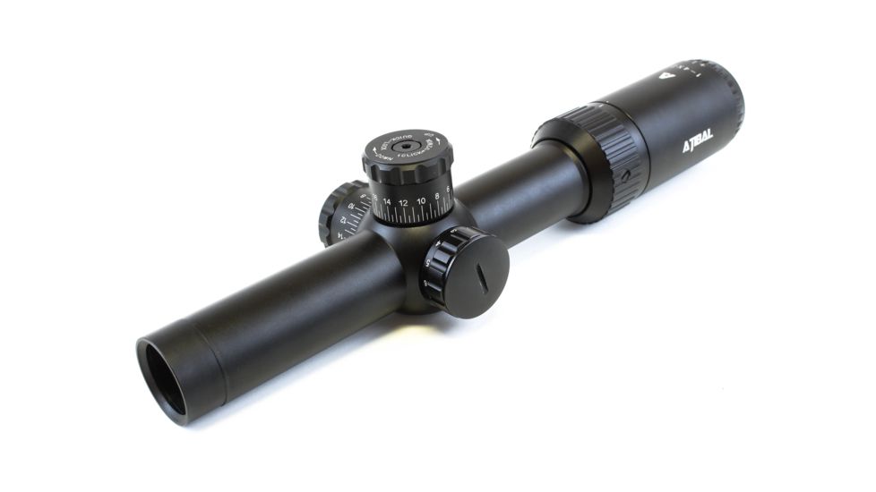 Atibal Striiker 1-4x24mm Rifle Scope, 30mm Tube, Second Focal Plane, 5.56/.308 Reticle, Black, AT-Str-1-4
