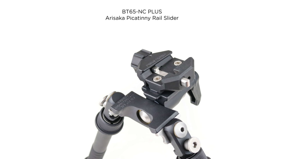 Atlas CAL Gen 2 Standard Bipod, 4.8-9.2in Height Range, Area 419 ARCALOCK Clamp, Black, BT65NCPLUSA419ARCALK