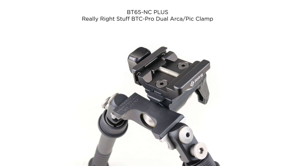 Atlas CAL Gen 2 Standard Bipod, 4.8-9.2in Height Range, Area 419 ARCALOCK Clamp, Black, BT65NCPLUSA419ARCALK