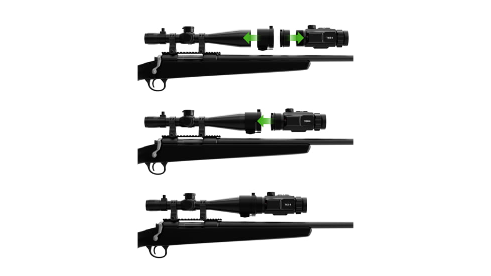ATN TICO 6 Scope 1x40mm Thermal Clip On, 46.7 mm Clamp, Black, ACCOSMS40467G6