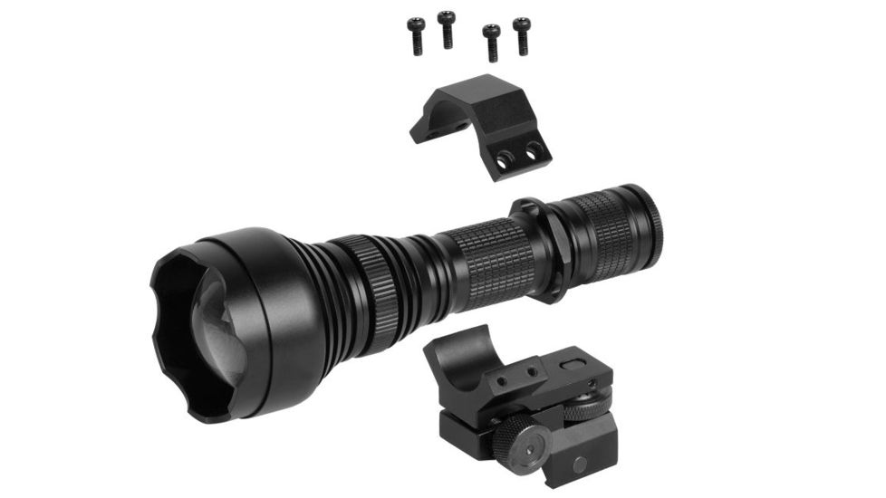 ATN IR850 Pro Long Range IR Illuminator w/Adjustable Mount, Black, ACMUIR85PR