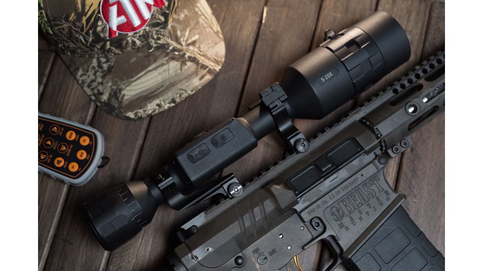 ATN X-Sight-4k, 3-14x, Pro edition Smart Day/Night Hunting Rifle Scope with Full HD Video rec, WiFi, GPS, Smooth zoom and Smartphone controlling thru iOS or Android Apps, Black, DGWSXS3144KP