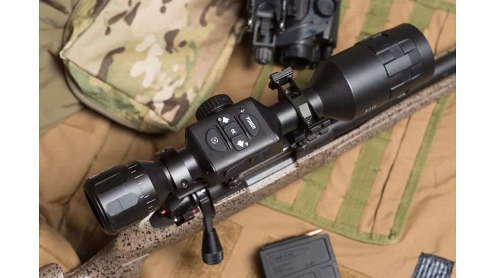 ATN X-Sight-4k, 3-14x, Pro edition Smart Day/Night Hunting Rifle Scope with Full HD Video rec, WiFi, GPS, Smooth zoom and Smartphone controlling thru iOS or Android Apps, Black, DGWSXS3144KP