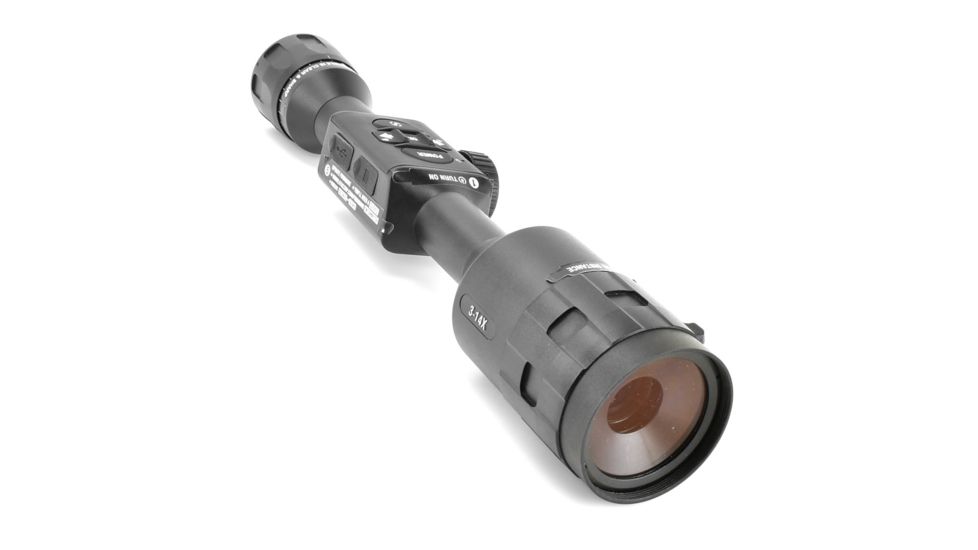 ATN X-Sight-4k, 3-14x, Pro edition Smart Day/Night Hunting Rifle Scope with Full HD Video rec, WiFi, GPS, Smooth zoom and Smartphone controlling thru iOS or Android Apps, Black, DGWSXS3144KP
